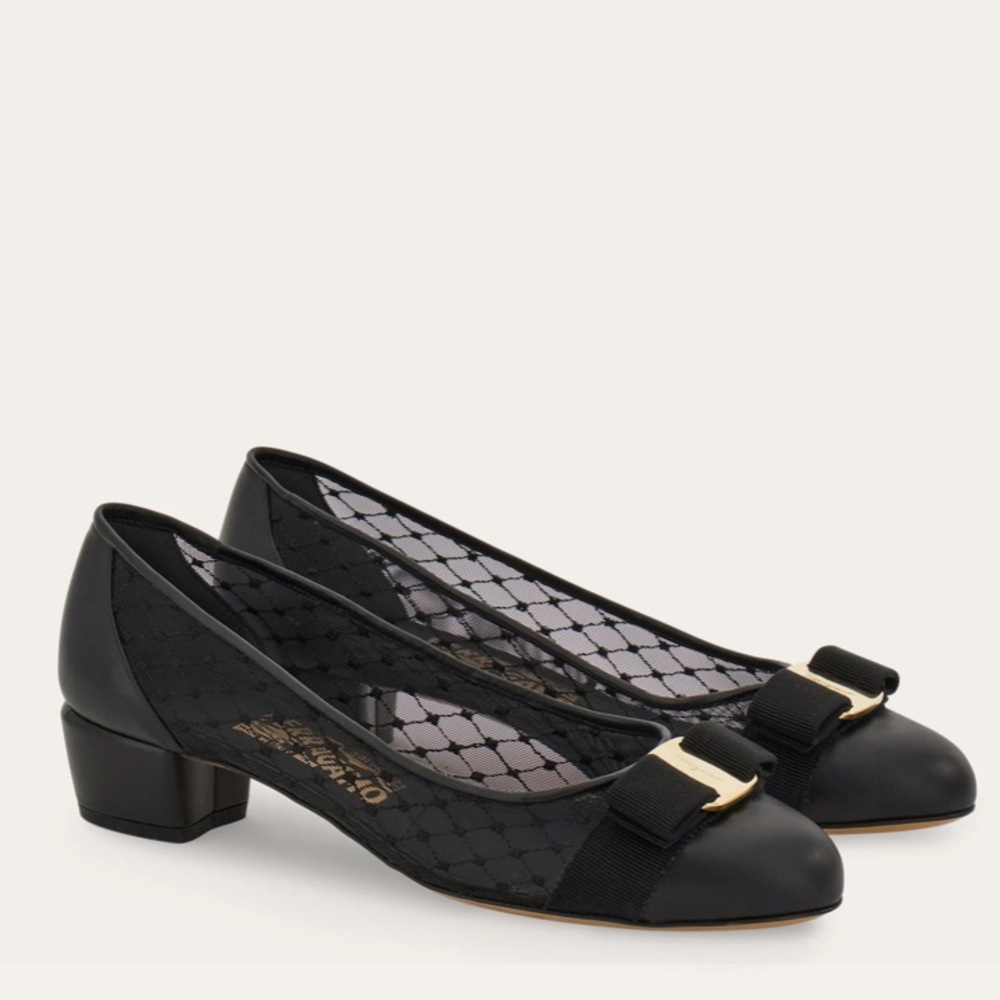 FERRAGAMO | Vara Mesh Pumps Sz US 8.5 (IT 38.5)